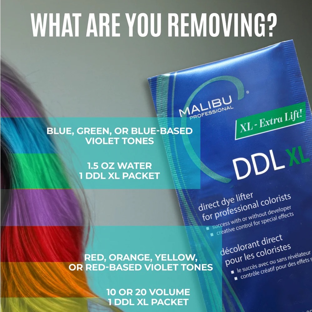 Malibu Professional DDL XL Direct Dye Lifter Packet - Picture 4 of 4